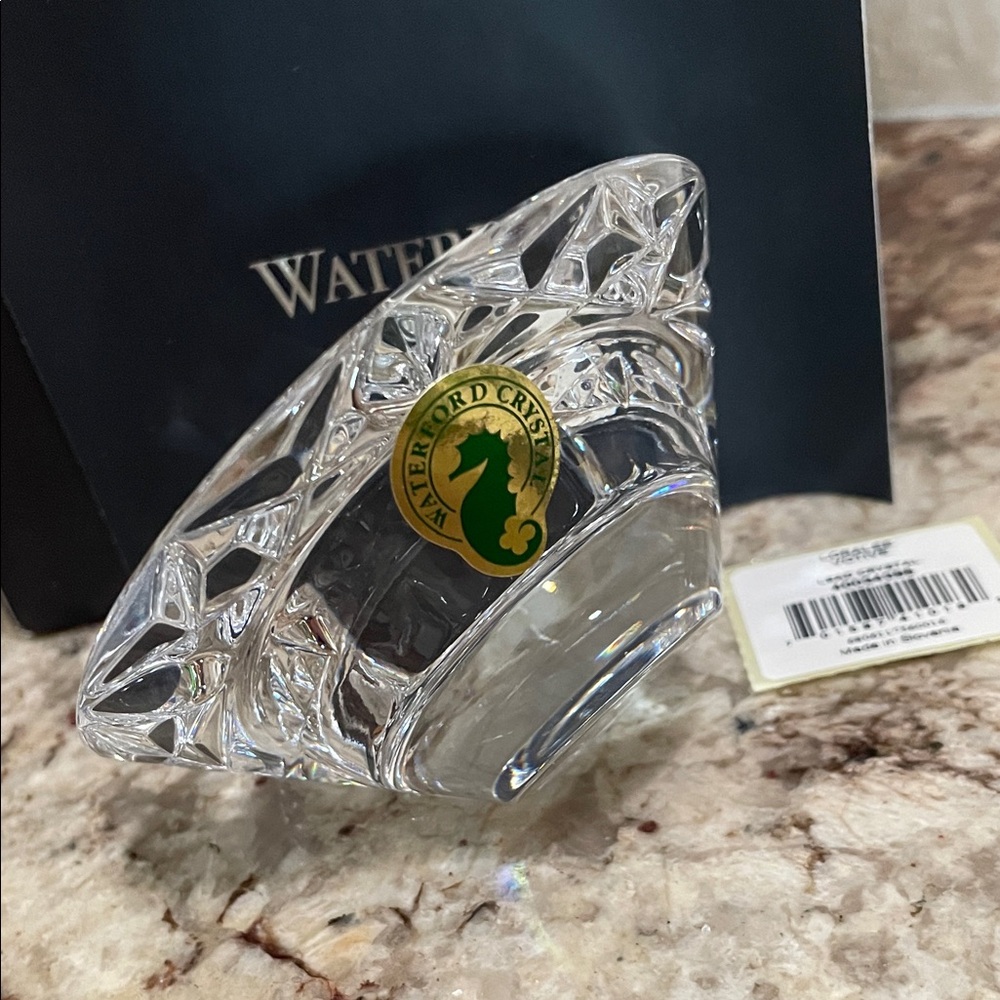 Waterford Clear Crystal Cut votive holder